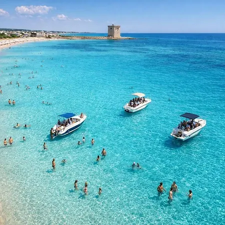 Monolocale Vela Nuovo Con Wi-fi, Clima E Giardino A Torre Lapillo Dom wakacyjny